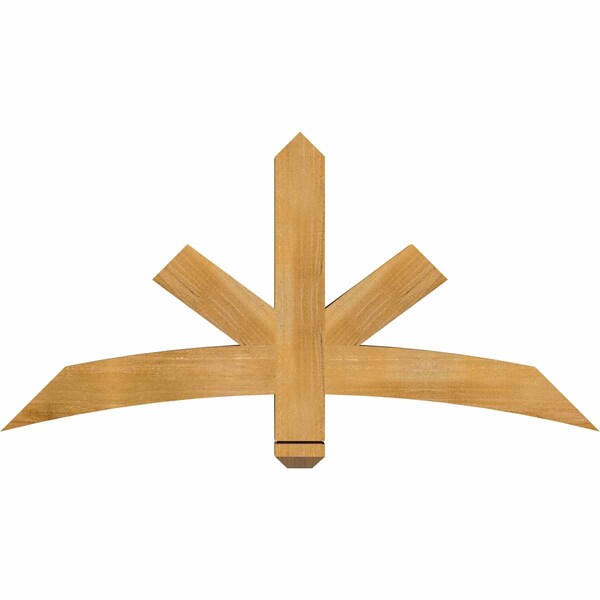 Ekena Millwork Alberta Rough Sawn Timber Gable Bracket, Western Red Cedar, 48"W x 24"H x 4"D x 4"F, 12/12 Pitch GBW048X24X0404ALB00RWR - main